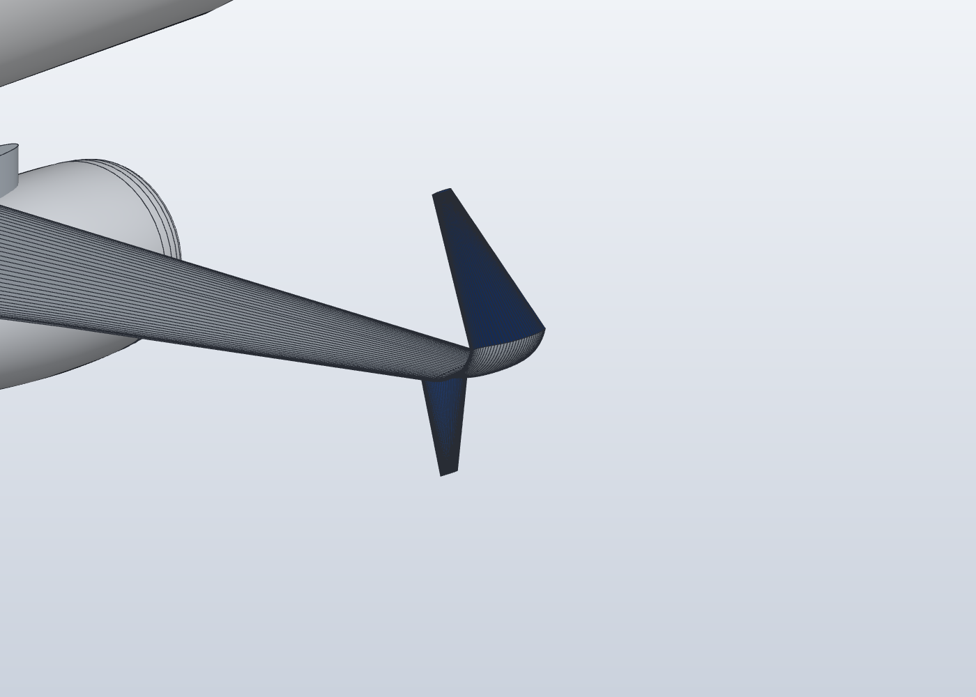 Split-scimitar winglet